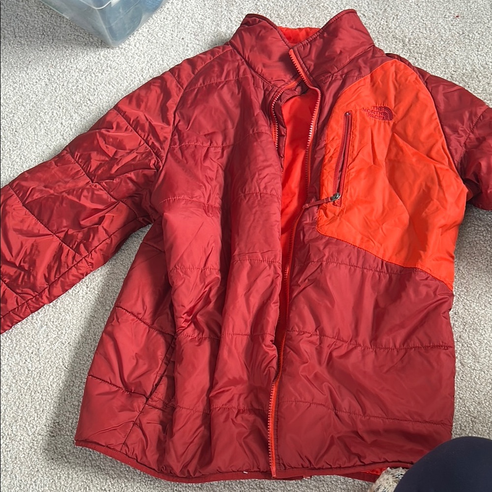 The North Face Red and Orange Jacket